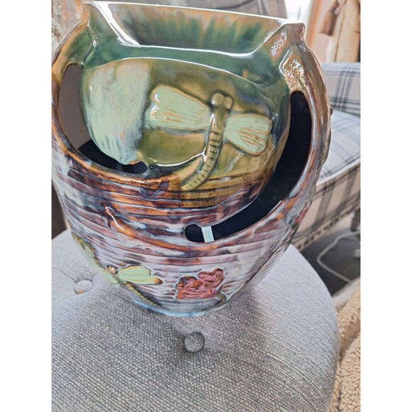 Ceramic Marbled DRAGONFLY Countertop Water Fountain New - Picture 9 of 15